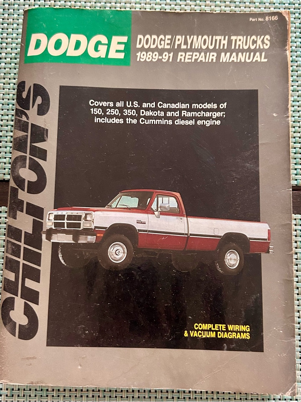 Dodge/Plymouth Trucks 1989-91 Repair Manual